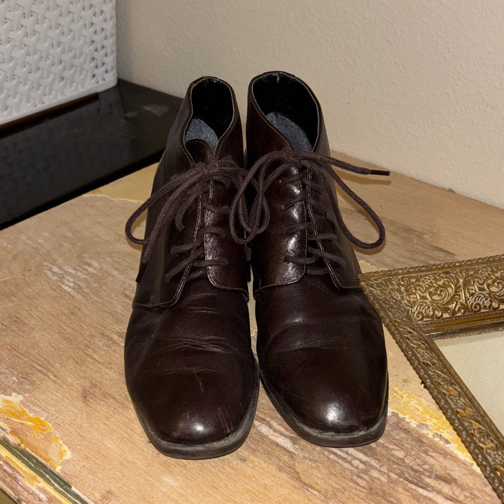 Ipanema Chocolate Lace-Up Ankle Booties